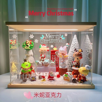 冬季盲盒diy造景场景盒泡泡玛特