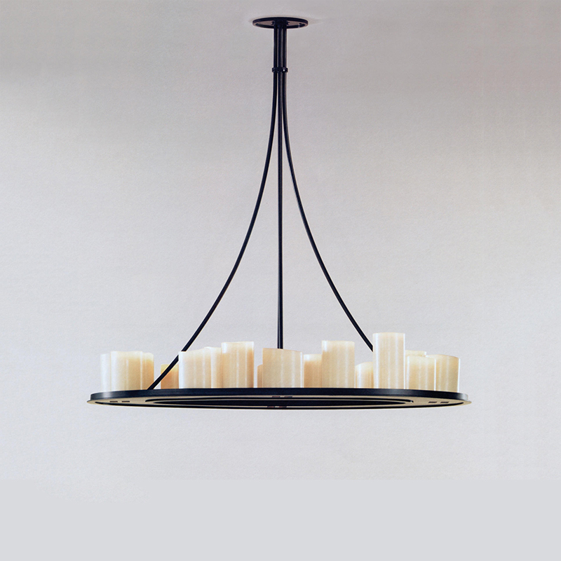 北欧美式简约客厅餐厅卧室灯具火锅店酒吧饭店工业风复古烛台吊灯