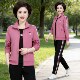 三件套中老年奶奶宽松休闲显年轻外套装 中年妈妈运动服女春季 时尚