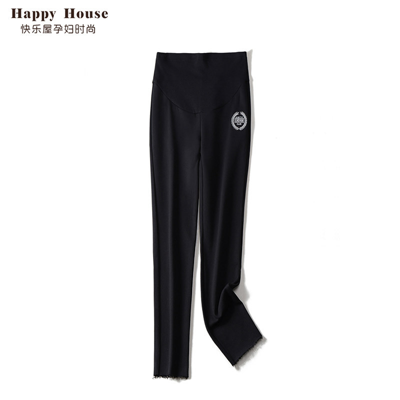 快乐屋孕妇运动裤春装2026新款时尚剪边潮流孕妇休闲裤宽松孕妇裤,孕妇装/孕产妇用品/营养,孕妇直筒裤,淘宝优惠券,粉丝福利购,淘宝优惠卷