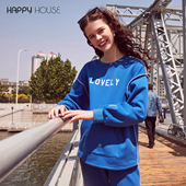 孕妇冬装 快乐屋孕妇针织衫 款 饰宽松上衣时尚 加绒加厚保暖撞色边装