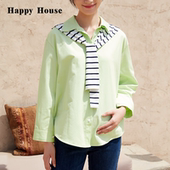 娃娃衫 可拆卸披肩式 长袖 两件式 快乐屋孕妇上衣宽松春装 打底衫 衬衫