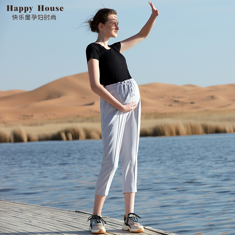 快樂屋孕婦八分褲2024新款
