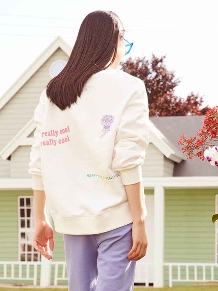 해피 하우스 출산 운동복 가을 겨울 2024 새로운 여성 패션 대형 느슨한 엉덩이 취재 출산 가을 탑