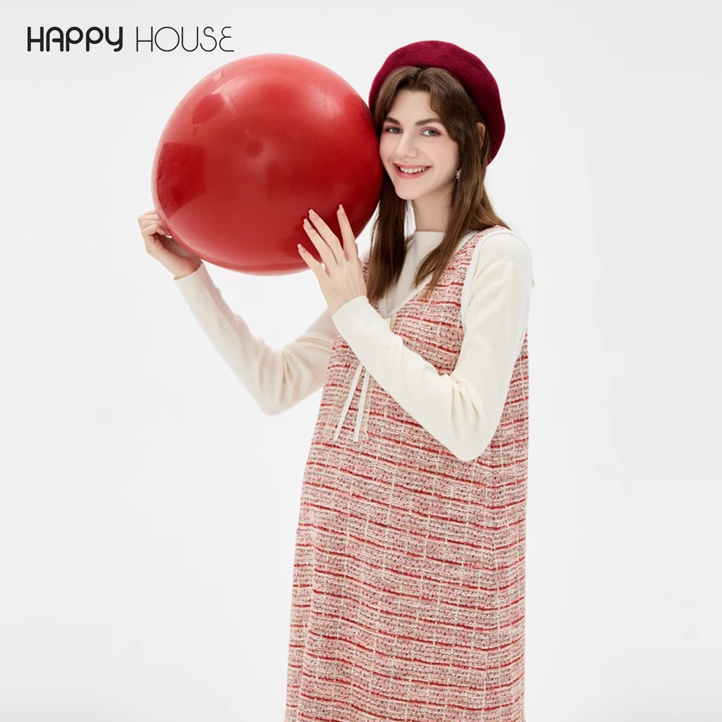 孕妇连衣裙背心裙快乐屋小香风