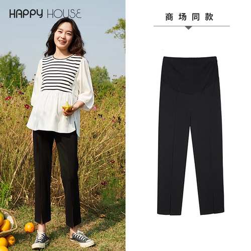 春秋孕妇直筒裤快乐屋