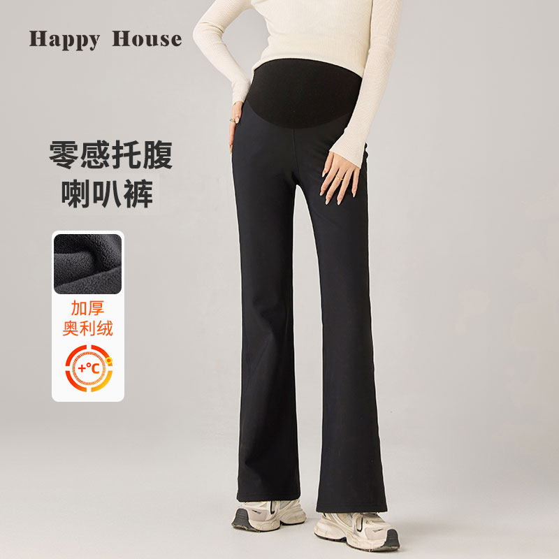 孕妇鲨鱼裤加绒加厚2024新款冬季瑜伽裤时尚