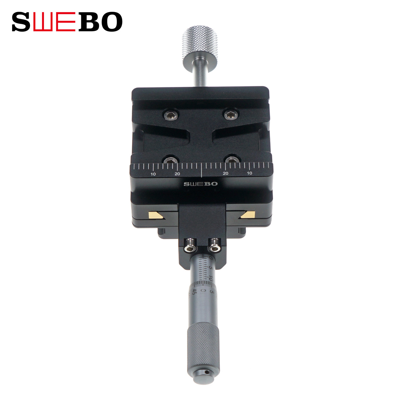 SWEBO HM1-C中心型千分尺单轴云台 精度0.01毫米 微距堆叠利器