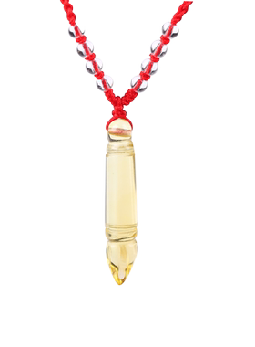 天然黄水晶文昌笔吊坠吉祥物