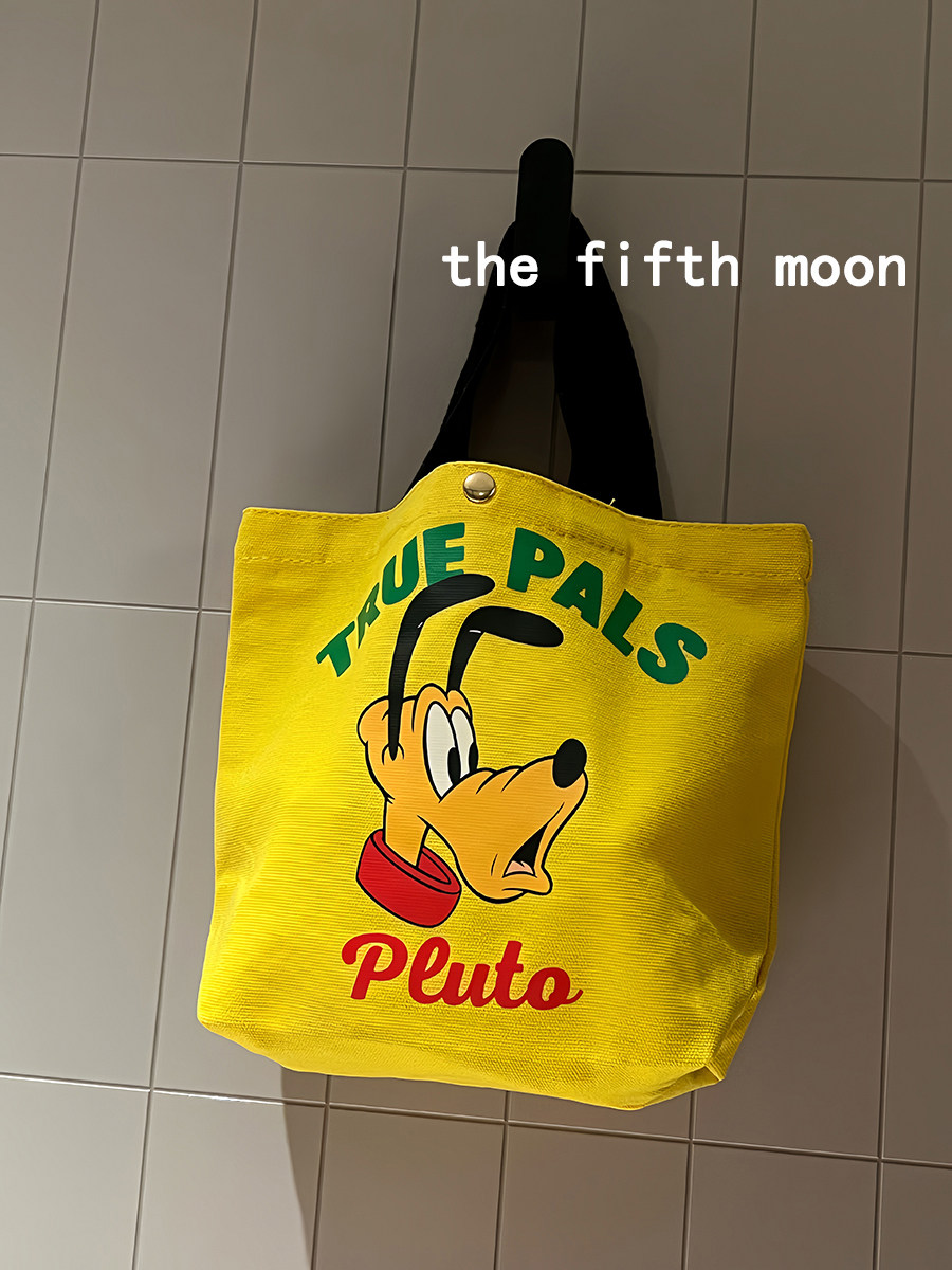 thefifthmoon可爱卡通高飞唐老鸭动漫人物帆布袋便当袋