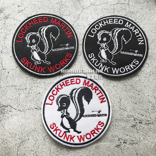 现货三色可选 洛克希德马丁臭鼬工厂臂章魔术贴章 可定制标志LOGO