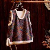 外穿百搭洋气马夹式 捡漏2025改良版 套头背心加绒加厚秋冬国风中式