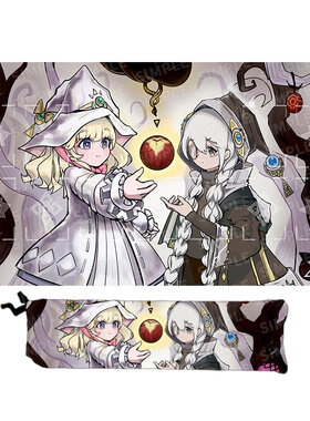 游戏王卡垫diy白森林黑白魔女卡牌垫橡胶对战桌垫ygo playmat