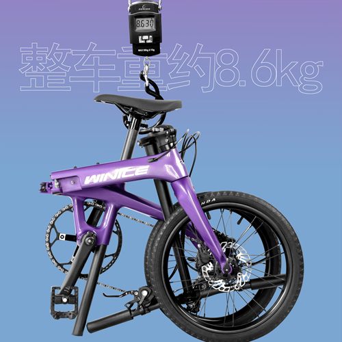 碳纤维折叠车超轻便携式自行车
