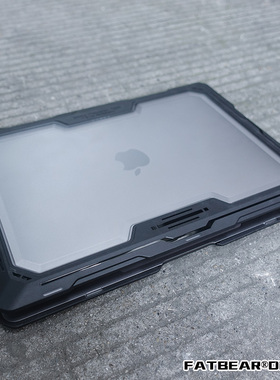 肥熊EDC适用苹果MacBook Pro/M2/M1/13寸/13.3寸/2022/2020款防摔保护壳电脑壳军事风战术外壳保护套外套