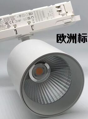 欧洲标准led轨道灯4线3线2线高显色商店四线导轨射灯展厅普瑞芯片