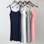 裙防透内搭打底修身 清仓 莫代尔吊带背心女中长款 衬裙包臀吊带裙