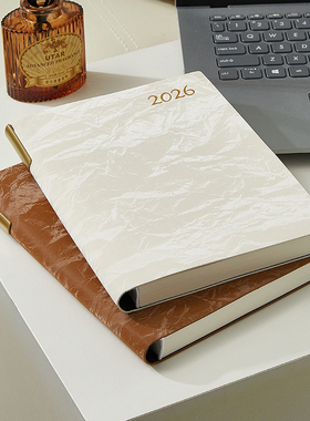 2026年日程本新款A5日历记事本高颜值简约办公记事本工作计划本时间轴管理学习考研打卡效率手册可定制印logo