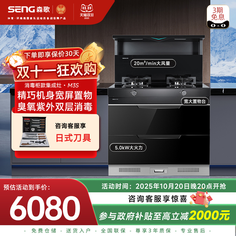 政府以旧换新补贴20%森歌M3S