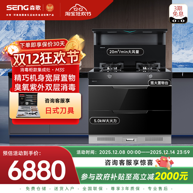 政府以旧换新补贴20%森歌M3S