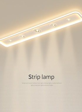 led现代简约吸顶灯创意灯过道灯走廊灯长条玄关灯阳台灯中山灯具