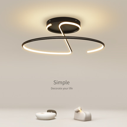 led简约现代照明极简轻奢餐厅房间主卧室2025新款吸顶灯中山灯具