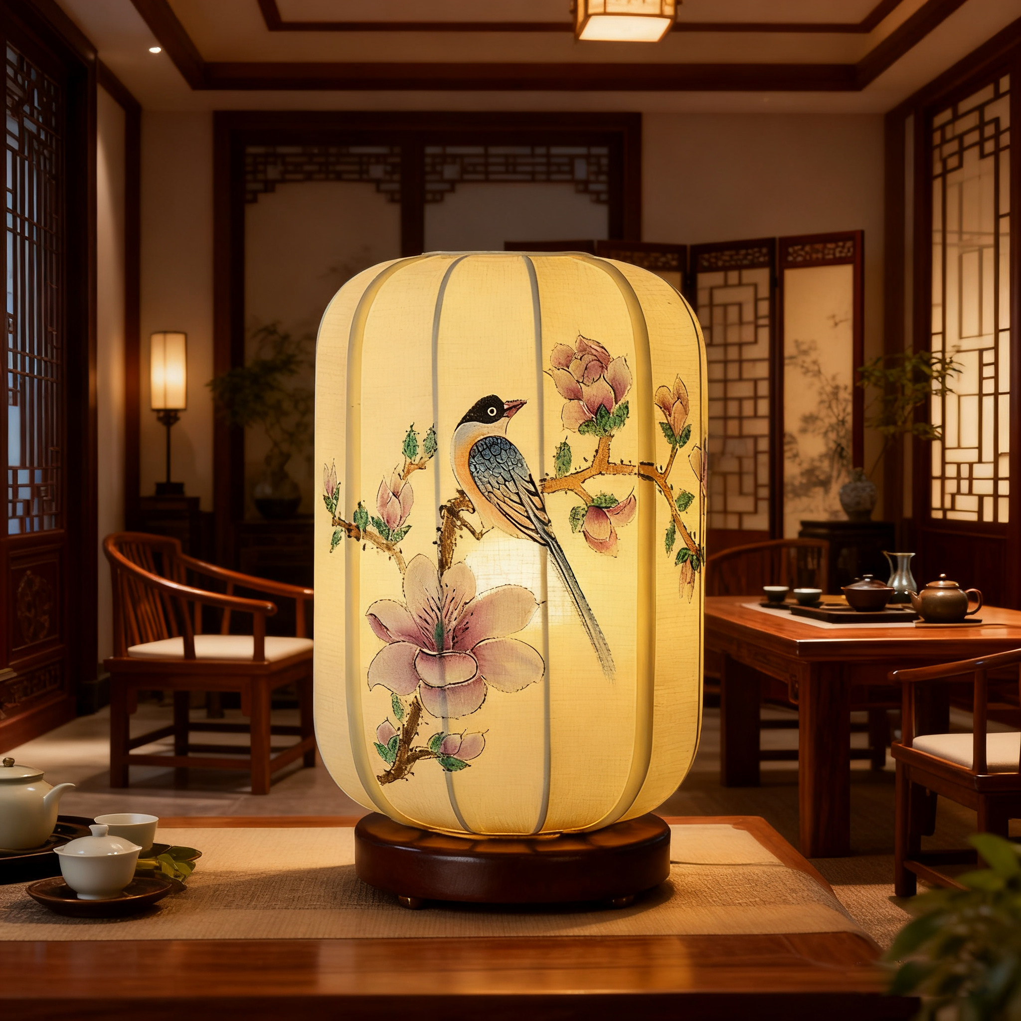 宋代美学茶室台灯客厅书房卧室床头灯中式复古国风禅意装饰台灯