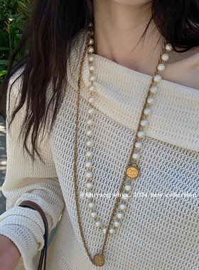 区区欧阳夏日叠带珠珠吊坠项链