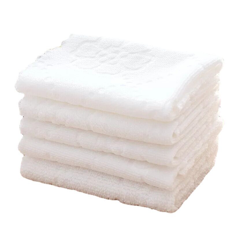 100条装一次性餐巾白色小方巾酒店ktv火锅饭店擦手巾压花湿水毛巾