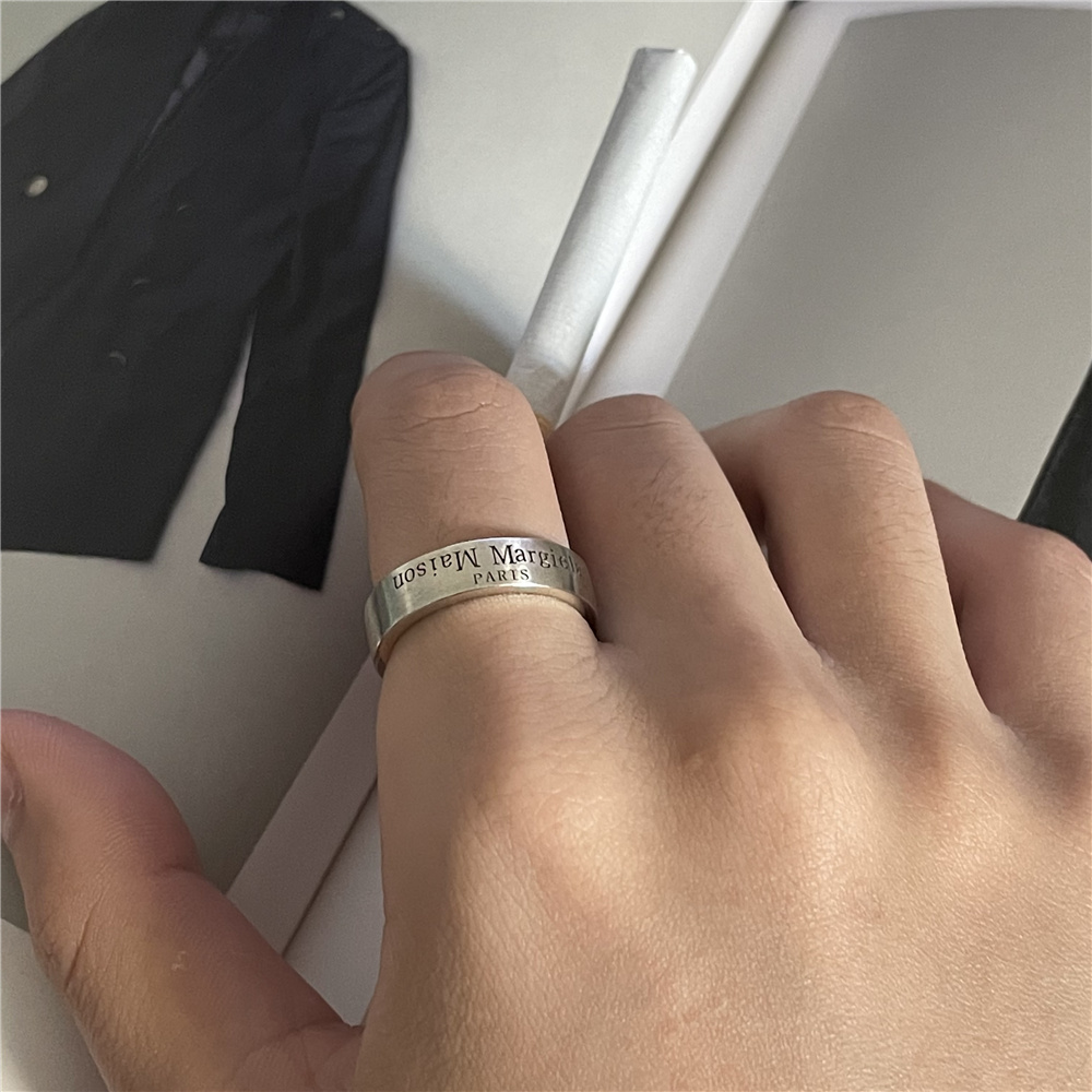 Item Thumbnail for Margiela style letter upside down Margiela ring original ins ring fashion high street couple ring