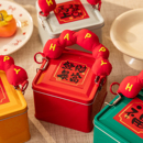 2026新年春节礼盒红色铁罐盒包装 盒 马年糖果饼干创意礼物包装