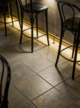 绿色仿莱姆石复古手工砖 民宿咖啡馆防滑地砖餐厅茶室背景墙瓷砖
