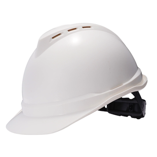 msa梅思安领导安全帽工地男施工国标夏季透气abs头盔白色监理定制
