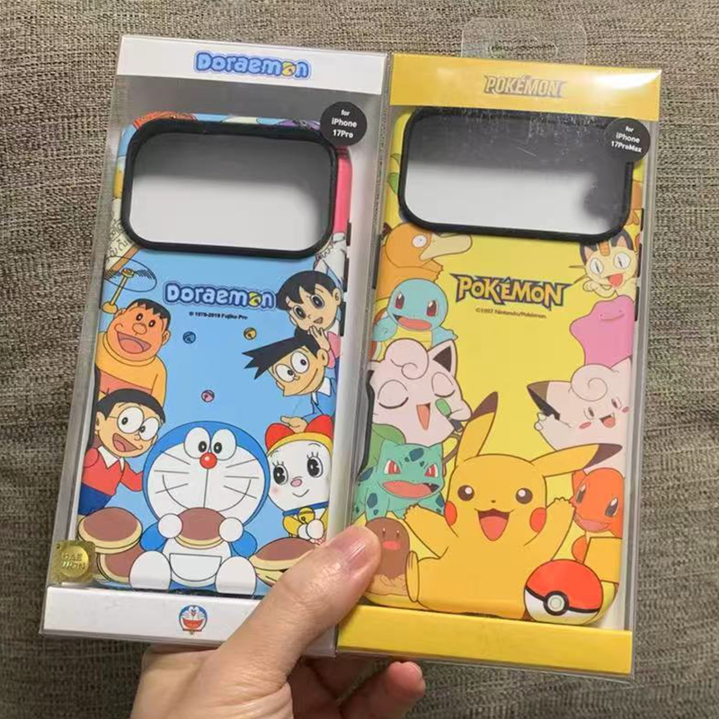 皮卡丘机器猫苹果17手机壳防摔