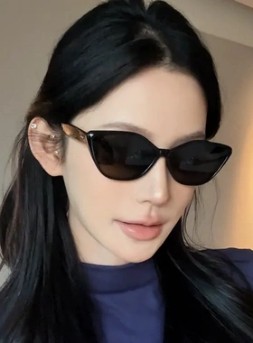 高级感全镜面猫眼墨镜女款2025新款显瘦防紫外线遮阳防晒太阳眼镜