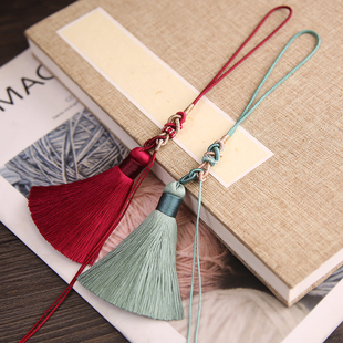 纯手工把绳带人造丝流苏半成品吊饰古风真丝穗子国风挂件包包挂绳