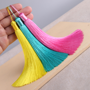 16cm纯手工精致中国结真丝人造丝线流苏工艺吊坠古风汽车吊穗顺畅
