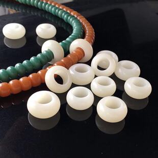 diy饰品配件白玉菩提根跑环跑圈108佛珠手串文玩配饰串珠手持卡子