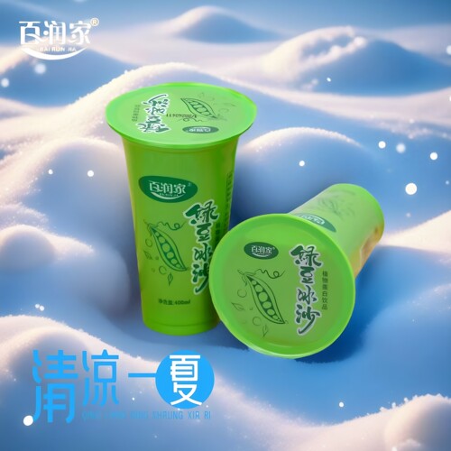 百润家绿豆冰沙饮400ml解暑
