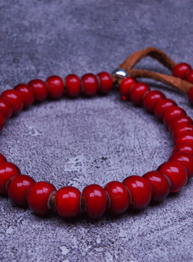 pohier宝喜儿日本进口鹿皮琉璃珠