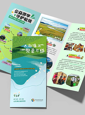 早教课程介绍小册子宣传单定制作