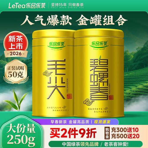 特级碧螺春毛尖组合250g