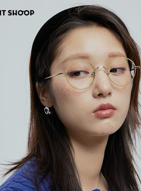 豆蔻少女！右店日系甜酷女孩可爱细圆框手工金属复古近视眼镜框