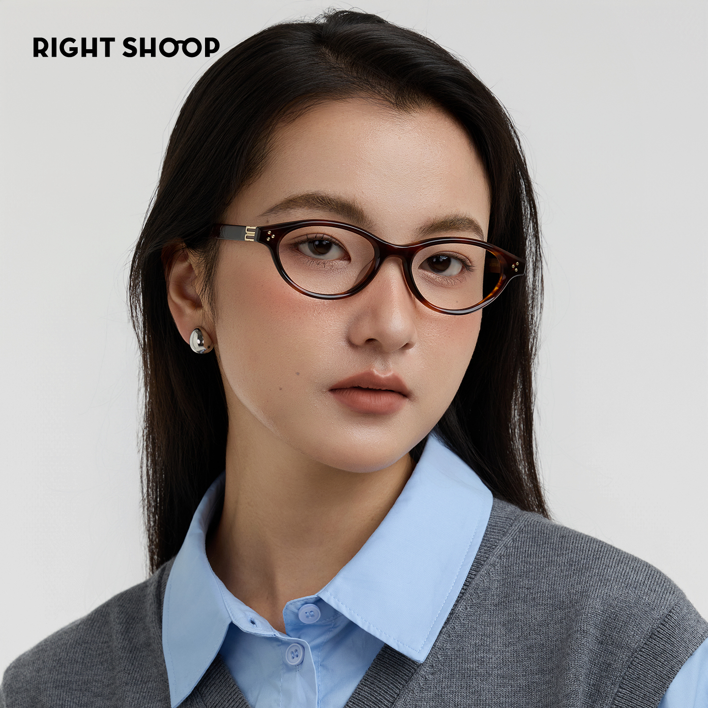 贵替！右店知识分子板材眼镜小方框窄框加高鼻托防滑高度数近视镜