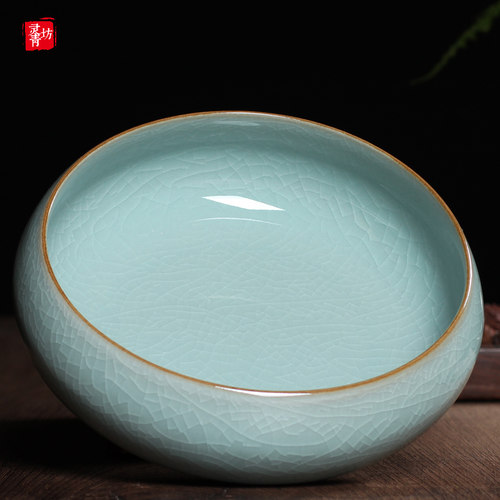 青瓷茶具茶洗笔洗开片花盆