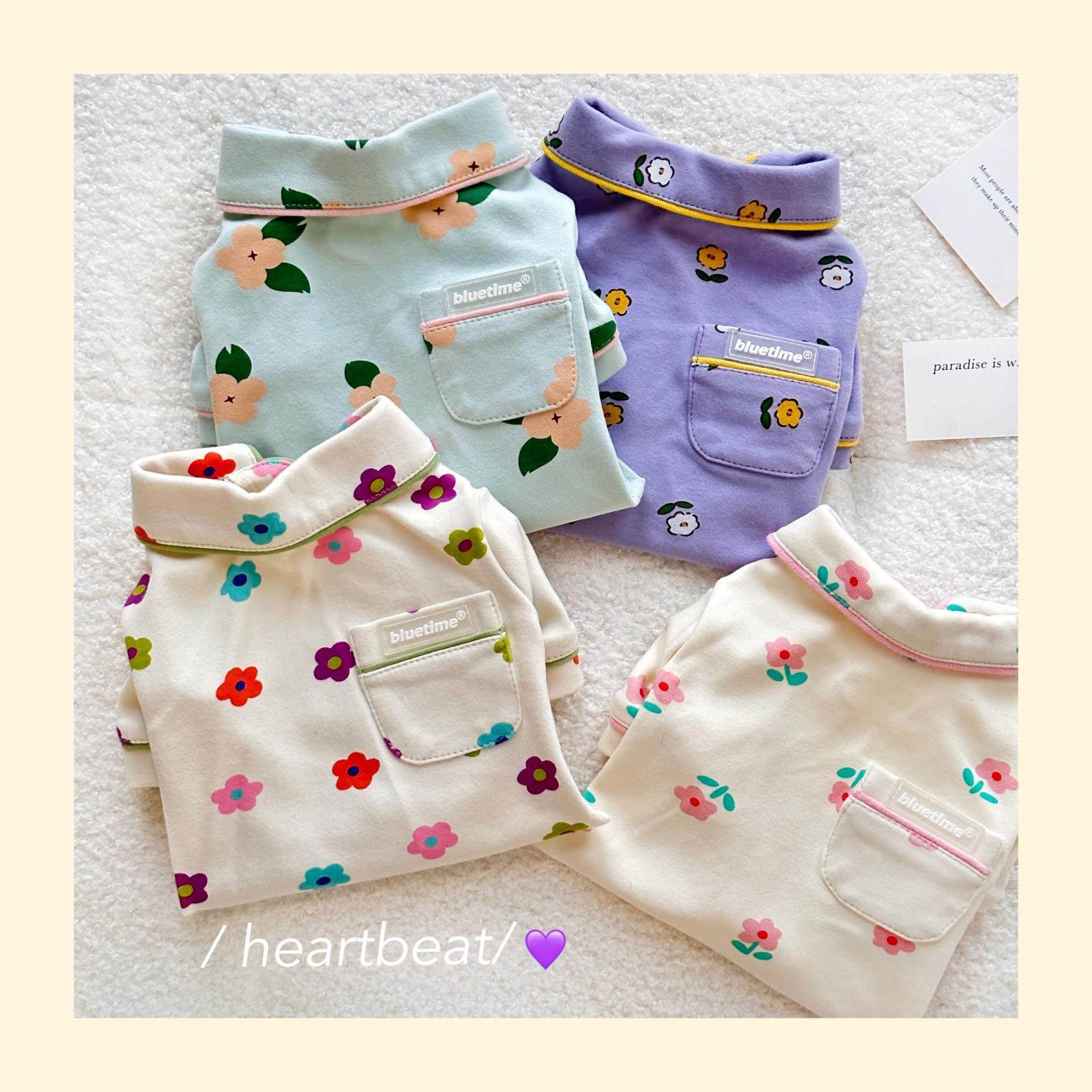 bluetime猫狗纯棉碎花家居服亲肤