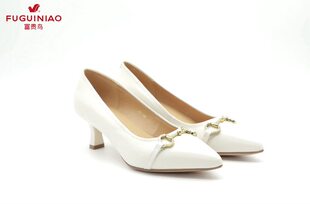 细跟中跟真皮羊皮女单鞋 新款 H300493K 2023秋季 富贵鸟女鞋