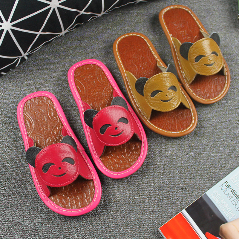 Chaussons enfants en cuir pour été - semelle tendon - Ref 987048 Image 1