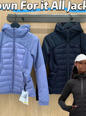 Down For it All女士轻薄型羽绒服帽子可拆卸 Lu原厂面料无标平替