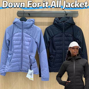 All女士轻薄型羽绒服帽子可拆卸 Lu原厂面料无标平替 For Down